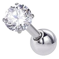 PININ Cartilage Earring with External Threading, Gemstone - Piercing