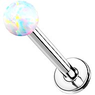 PININ Labret with Internal Thread, Polished – Titanium, Pearl - Piercing