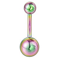 PININ Navel Piercing with External Thread, Rainbow - Piercing
