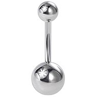 PININ Externally Threaded Belly Button Piercing, Polished – Silver Titanium - Piercing