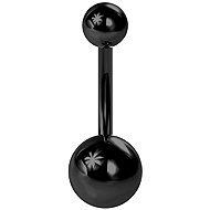 PININ Belly Button Piercing with Internal Thread, Black – Titanium - Piercing