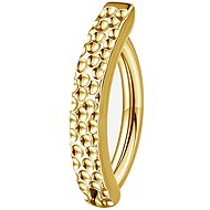 PININ Navel Piercing, Gold – Titanium with Dimples, Gold - Piercing