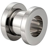 PININ Ear Tunnel with External Thread, Polished – Titanium Silver B - Piercing