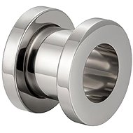 PININ Polished Internally Threaded Ear Tunnel – Titanium Silver C - Piercing