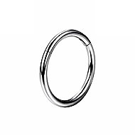 PININ Polished Segment Ring for Ear – Silver - Piercing