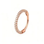 PININ Rose Gold Segment Ring for Ear with Gem (0.8mm / 1.2mm) – Titanium - Piercing