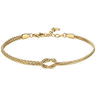 LUCA BARRA Ip Gold Steel Bracelet With Knot - Bracelet