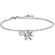 LUCA BARRA Butterfly Steel and Zircon Bracelet - Bracelet