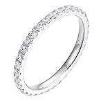 LUCA BARRA Ring With Infinity And White Zircons Size S - Ring