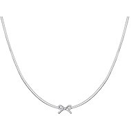 LUCA BARRA Steel Bow Necklace - Necklace