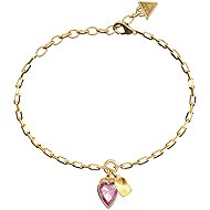 GUESS Crystal Love Ladies Gold Tone Bracelet JUBB06360JWYGPKS - Bracelet