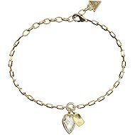 GUESS Crystal Love ladies gold-tone bracelet JUBB06360JWYGS - Bracelet