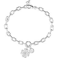 GUESS Love Bites Ladies Silver Tone Bracelet JUBB06044JWRHS - Bracelet