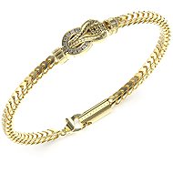 GUESS Sailor Knot Gents Gold Tone Bracelet JUMB05028JWYGS - Bracelet