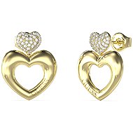 GUESS Crazy In Love ladies gold tone earrings JUBE05209JWYGT/U - Earrings