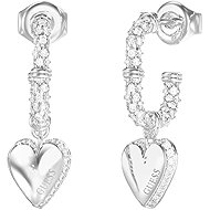 GUESS By Your Side Ladies Silver Tone Earrings JUBE06075JWRHT/U - Earrings