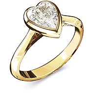GUESS Crystal Love ladies gold-tone ring JUBR06363JWYG54 size 54 - Ring