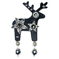  Large brooch Deers - Star Black  - Brooch