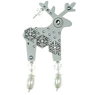  Large brooch Deers - Snow Flake  - Brooch