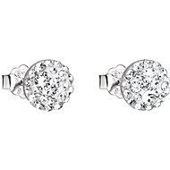 Silver Earrings Decorated with Swarovski Crystals 31136.1 (925/1000, 1.7g) - Earrings