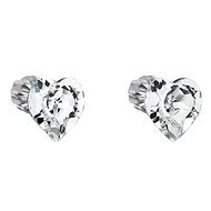 Swarovski Elements Crystal Heart 31139.1 (925/1000, 0.2 g) - Earrings