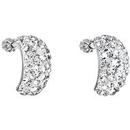 Crystal Earrings Decorated with Swarovski Crystals 31164.1 (925/1000, 4.5g) - Earrings
