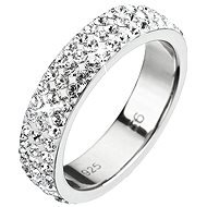 Ring Crystal Decorated Swarovski Crystal 35001.1 (925/1000; 2.6g) Size 50 - Ring
