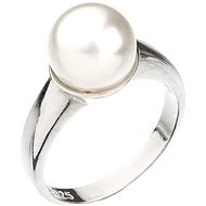 Prsteň dekorovaný kryštálmi Swarovski Biela perla 35022.1 - Prsteň
