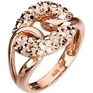 Ring decorated with Swarovski Rose gold crystals 35035.5 - Ring