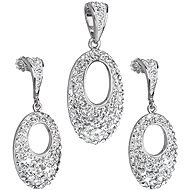 Jewellery Set Decorated with Swarovski Crystals (925/1000; 10g) - Jewellery Gift Set