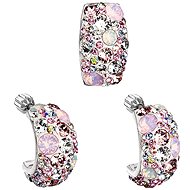 Magic rose set decorated with Swarovski crystals (925/1000, 6.6 g) - Jewellery Gift Set