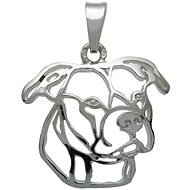 Silver Paws American pitbull terrier II. (925/1000; 1.48 g) - Charm
