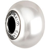 Biela perla prívesok zdobený kryštálmi Swarovski 34158.1 - Prívesok