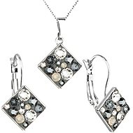 Silver night jewelery set made with Swarovski crystals 59004.5 - Jewellery Gift Set