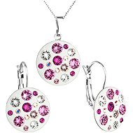 Rose jewelery set made with Swarovski crystals 59006.3 - Jewellery Gift Set