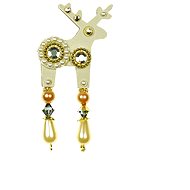 Deers - Beige - Brooch