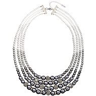 Grey pearl necklace 32010.3 - Necklace