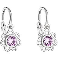 Violet Children's Earrings Made with Swarovski® 31200.3 Crystals - Earrings