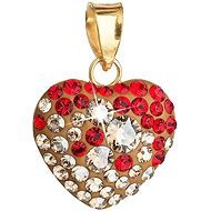 Siam gold Au pendant made with Swarovski® crystals 34094.3 - Charm