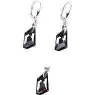 Silver night set made with Swarovski® crystals 39039.5 - Jewellery Gift Set