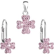 Rose set made with Swarovski® crystals 39146.3 - Jewellery Gift Set