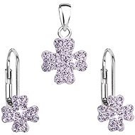 Violet set made with SWAROVSKI® crystals 39146.3 - Jewellery Gift Set