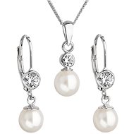 EVOLUTION GROUP 29006.1 silver pearl set with chain - Jewellery Gift Set