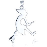 Silver pendant, witch (925/1000, 2.7g) - Charm