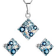 EVOLUTION GROUP 39126.3 Aqua Set Decorated With Swarovski Crystals - Jewellery Gift Set