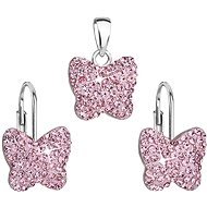 EVOLUTION GROUP 39144.3 Rose Set Decorated with Swarovski Crystals - Jewellery Gift Set