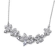 OLIVER WEBER Collier Marry Rhodium Crystal - Necklace