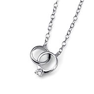 Oliver Weber Pendant Ringy 925AG Rhod. Crystal - Necklace