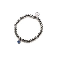 The stream of MaMa Charm silver with blue crystal - Bracelet