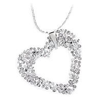 JSB Bijoux Sweetheart Rock with Swarovski® Crystal Stones (white) - Necklace